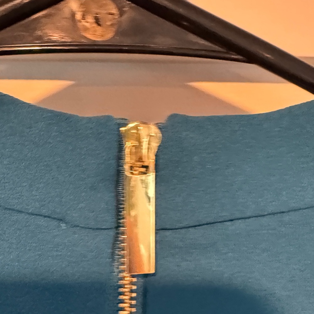 Andrew Marc Teal Long Sleeve Dress - Picture 5 of 9